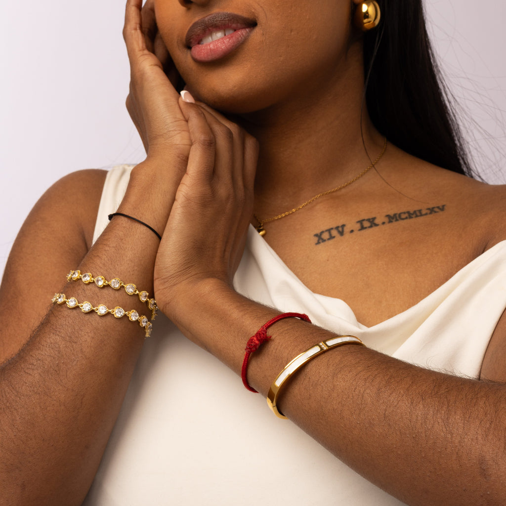 Serena Gold Tennis Bracelet