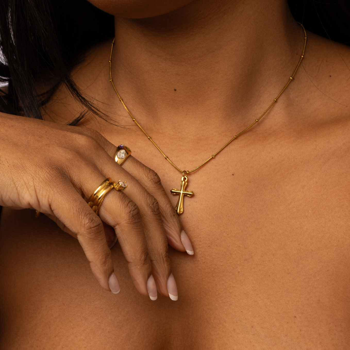 Marie Cross Necklace