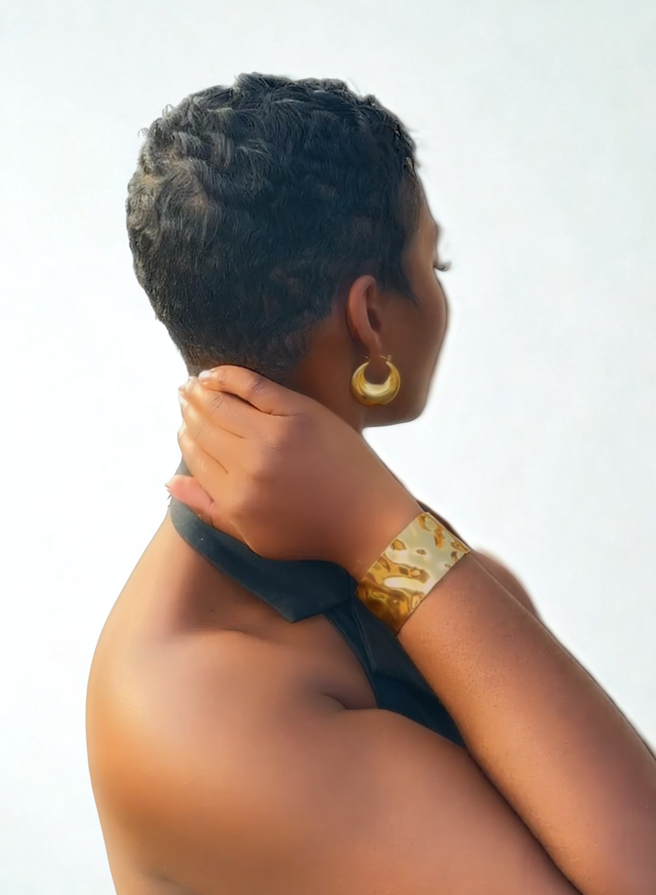 Ayira 18K Plated Gold Hoop Earrings