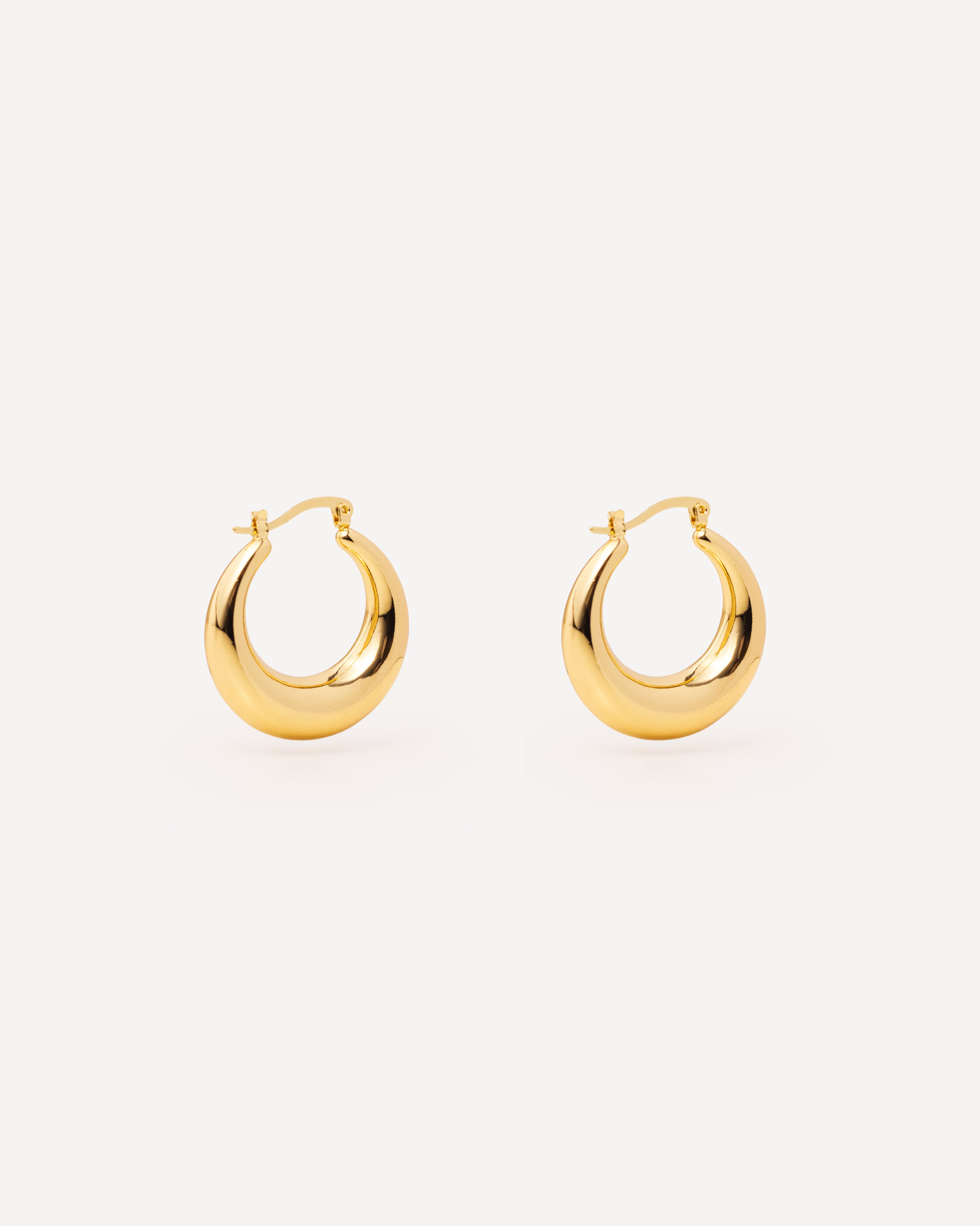 Ava Gold Hoops Medium