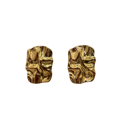 Statement Roman Earrings in Gold