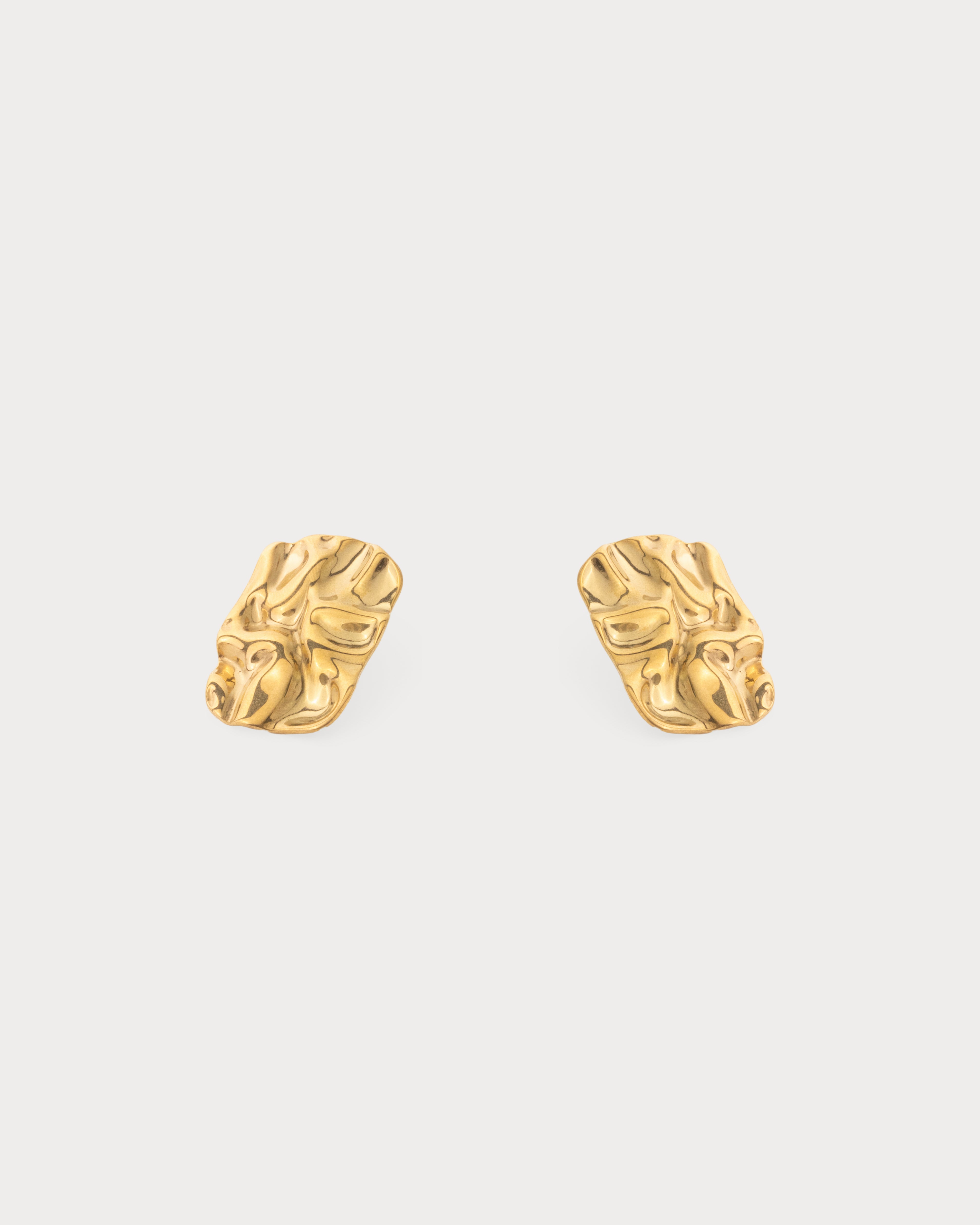 Roman 18K Gold Abstract Earrings